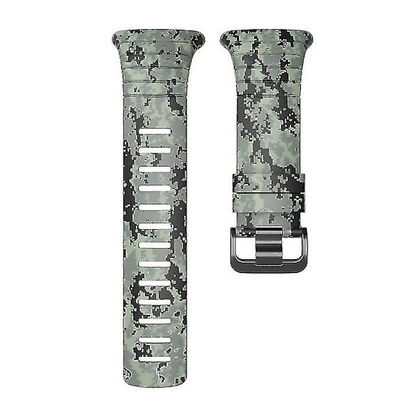 För Suunto Core Tpu Printed Watch Band HXQ Black Camouflage