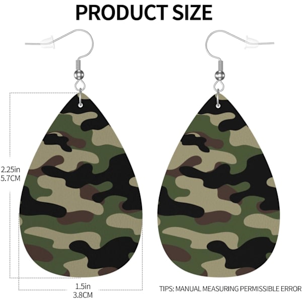 Faux läder tårformade örhängen för tonårsflickor kvinnor drop dangle örhängen present