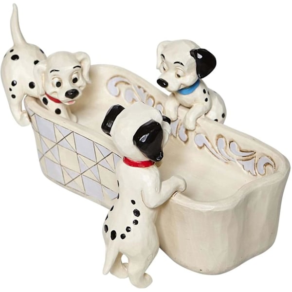 Enesco Disney Traditions av Jim Shore 101 Dalmatians Bone Bowl Figurine, 3,75 tum, Flerfärgad  Standard  Standard