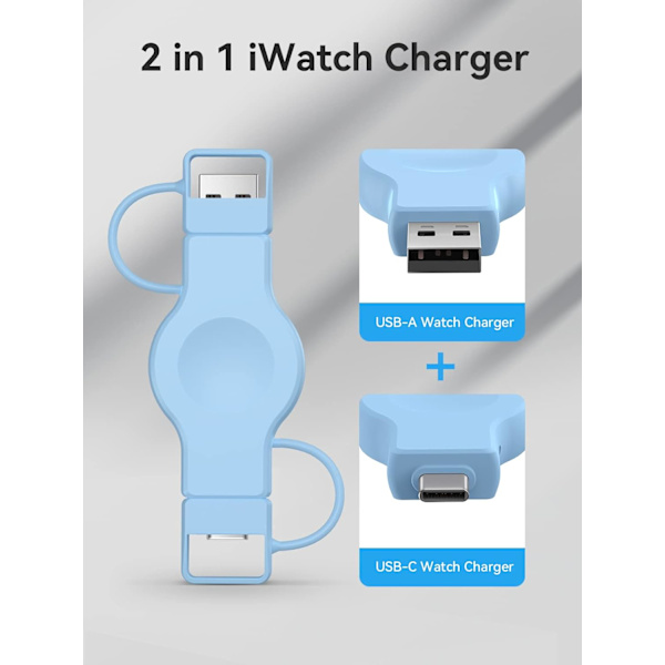 Bärbar Apple Watch-laddare. Trådlös laddare för Iwatch