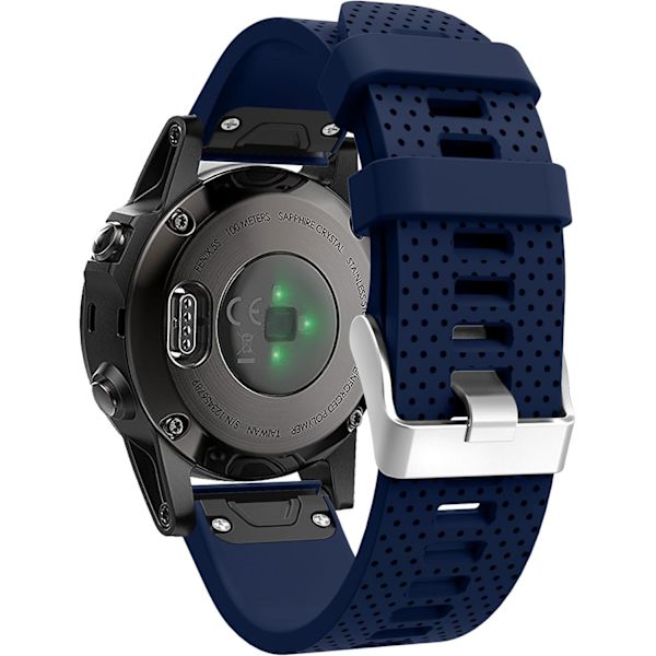 Blød silikone hurtiginstallationsurrem til Garmin Fenix 5S/Fenix 6S/Fenix 7S
