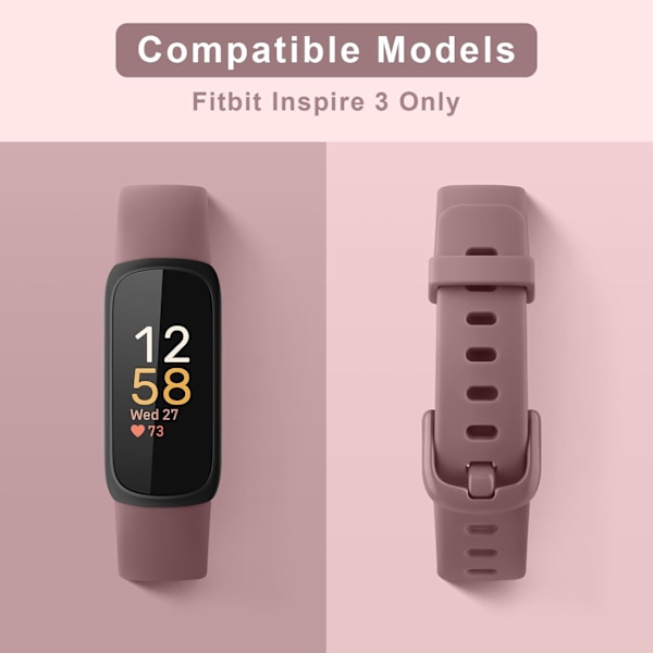 Mjuka ersättningsremmar för Fitbit Inspire 3 Fitness Tracker