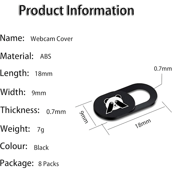 Kamera Webcam Cover[8 stk], Webcam Cover, Webcam Cover