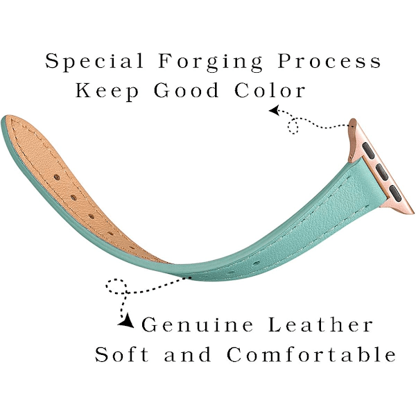 Smala læderremme, der er kompatible med Apple Watch Band 38 mm