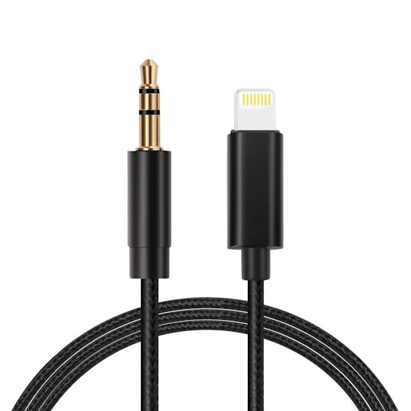 Aux-kabel för iPhone - [Apple MFi-certifierad] Lightning till 3,5 mm ljud