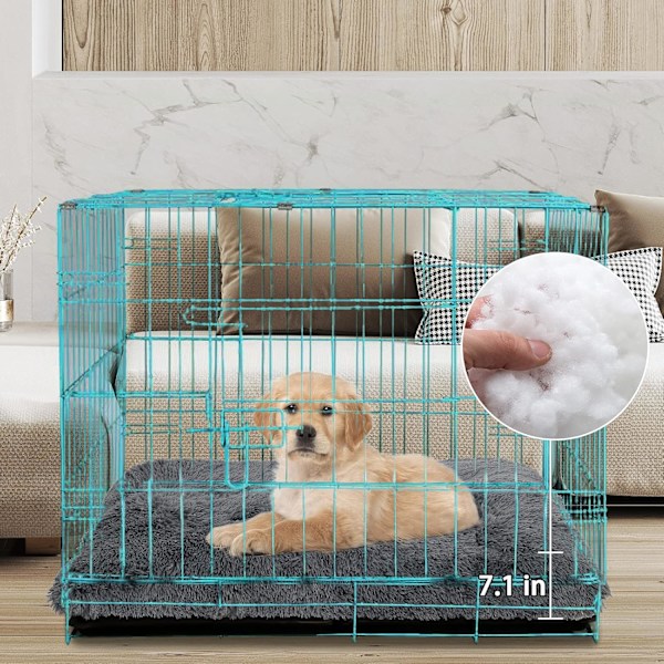 Hundeseng Matte Kassepute. Hundebur for Store Hunder. Plysj Myke Kjæledyrsenger