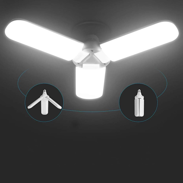 LED Garage Light - Super Bright Area Light (400 Watt Equivalent)