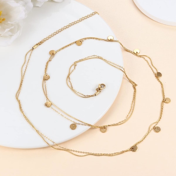 18K guldpläterade midjekedjor Body Chain för kvinnor