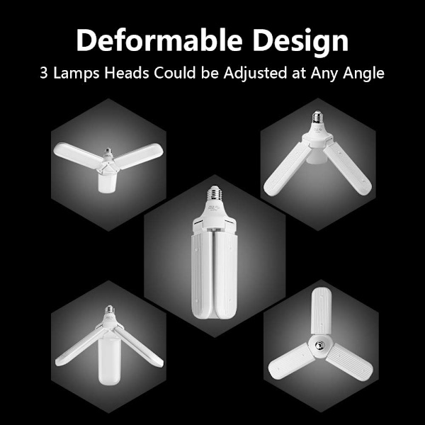 LED Garage Light - Super Bright Area Light (400 Watt Equivalent)