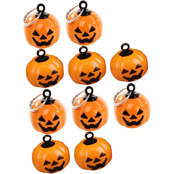 20 st pumpaklockor Halloween-klockor smyckestillverkning pingla klocka Jack o Lantern-klocka dekorativa klockor prydnad Halloween pingla klockor pumpa Jack