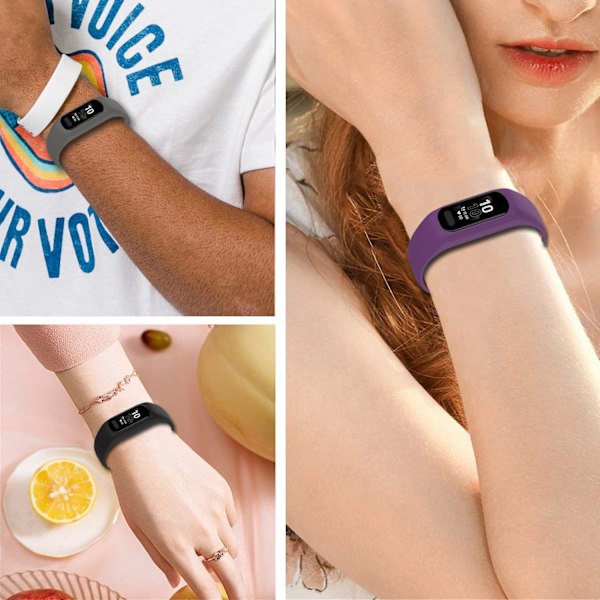 Bløde silikonebånd, der er kompatible med Garmin Vivosmart 5-remme