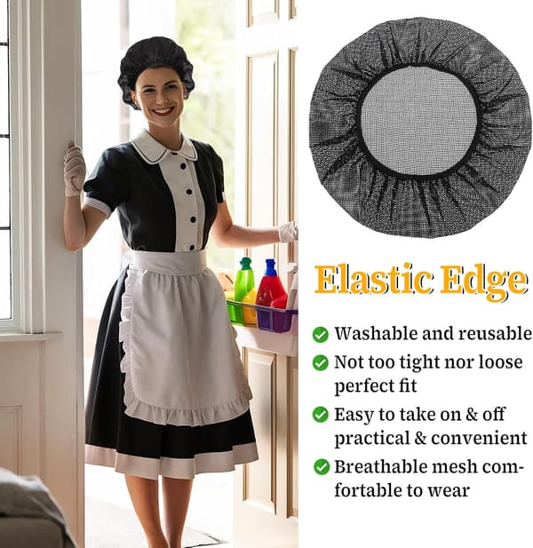 6 st kockmössa unisex elastisk köksmössa matservice hårnät nätmössa matlagningskock