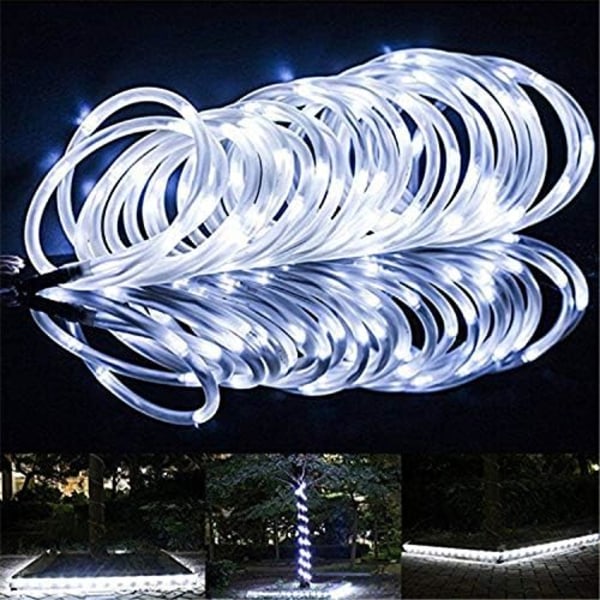 LED solcellslingor - Solcellslingor 39Ft 100 LED ljussensor Vattentäta ljusslingor Perfekt för julträdgårdar gräsmatta uteplats bröllop