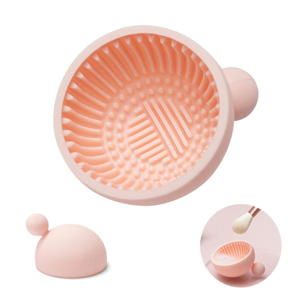 Borste rengöringsdyna, silikon makeup rengöring borste Scrubber skål