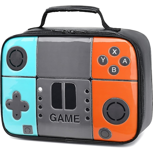 Pojkar Lunchbox Barnspel Lunchväska Isolerad Lunchbox Läderspel