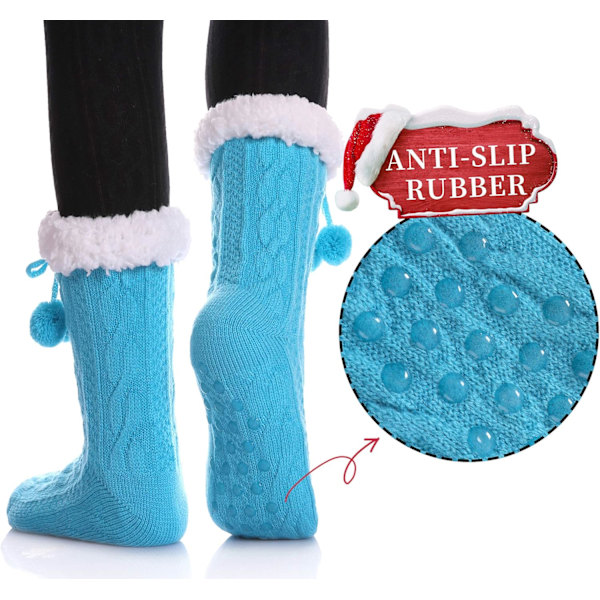 Dame Vinter Varme Bløde Hyggelige Fuzzy Fleece-foret Grippers