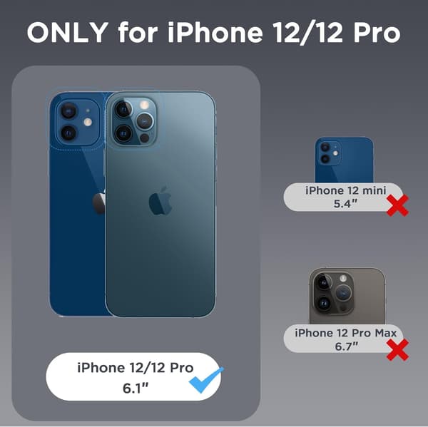 Magnetisk etui til iPhone 12 og iPhone 12 Pro 6,1\" - MagSafe-kompatibel, ridsefast,