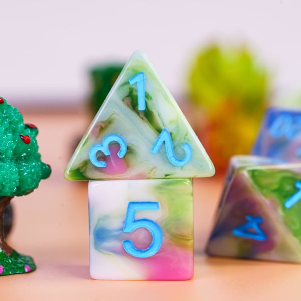 7-sidet terning. Polyhedral terning sæt til rollespil Dungeons