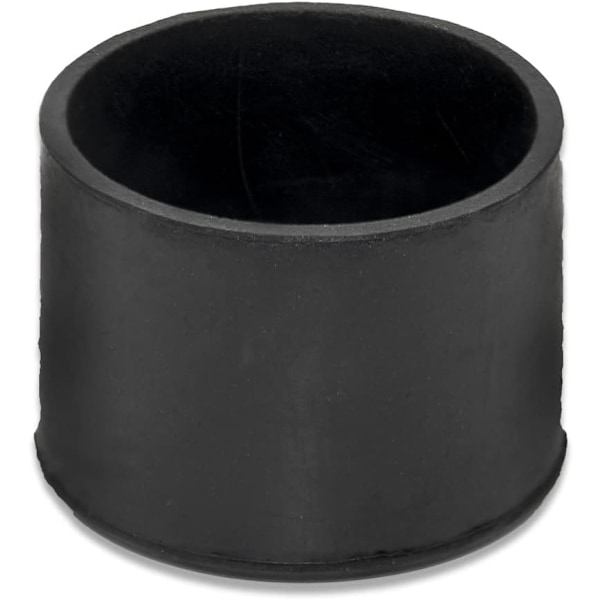 Møbelbordbetræk skridsikre holdbare gummibenspidser stolbenhætter gulvbeskyttere, runde, sorte, 4 stk., størrelse 45 mm, 1-3/4\" sort sort
