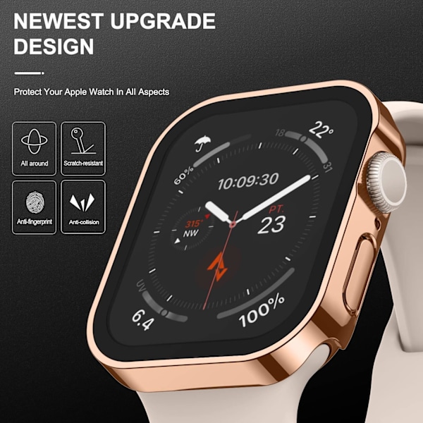 2-pak hårdt etui kompatibel med Apple Watch 40Mm Series 6 Se Series