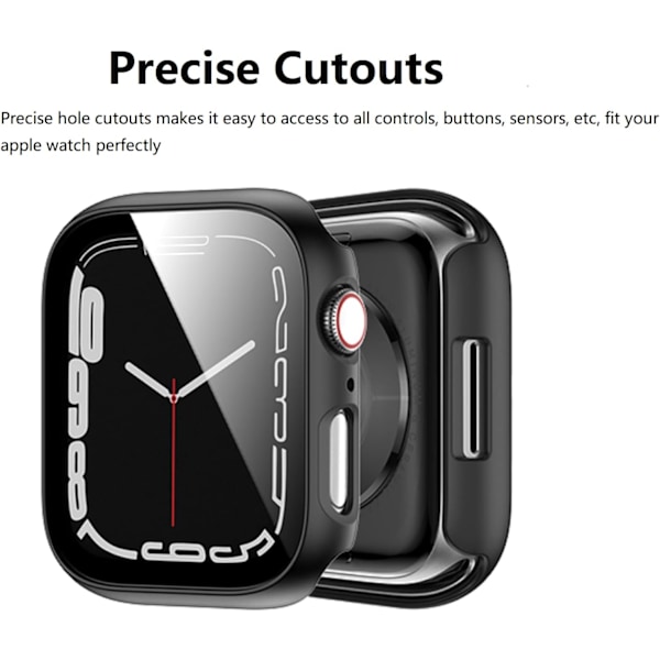 6-pak hårdt PC-cover til Apple Watch Series 3/2/1 42 mm med hærdet