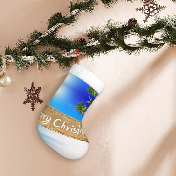 God Jul Dekorativa Strumpor => 45 cm Presentpåse för Fest-Semesterdekorationer Prydnader (1-pack).