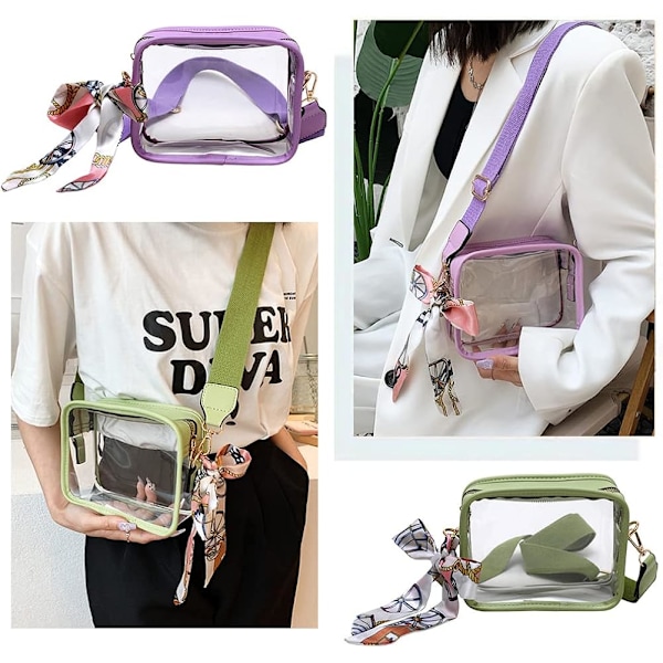 Gennemsigtig taske Godkendt Clear Purse Concert Clear Crossbody