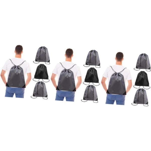 12 Pcs Drawstring Backpack Gym Drawstring Bags Outdoor Backpack Drawstring Pouches Gym Drawstring Shoulder Bag Childrens Backpack Fitness Sports