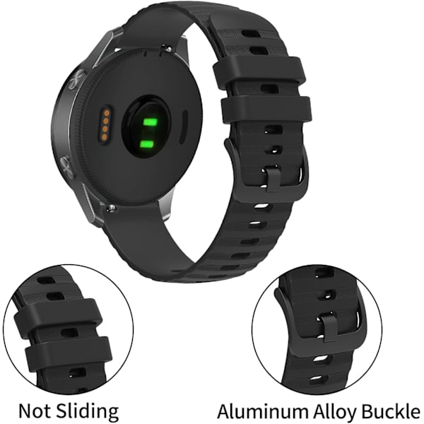 Garmin GPS Running Smartwatch Band, blødt silikone