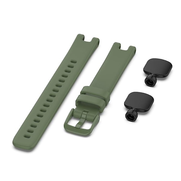 Til Garmin Lily silikoneurrem med demonteringsværktøjer WUL Dark Green