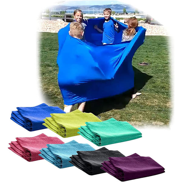 Träningshjul Lycra Tube utdr Game Clrful Spande Slingsht Large Cmpressin Stretchy Sensry Team Building Activities fr Friends Family Black 2m