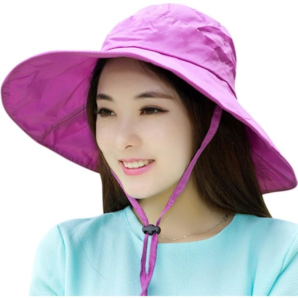 Women Summer Rain Hat UV 50 Sun Protection Wide Brim Hat Sun Hat