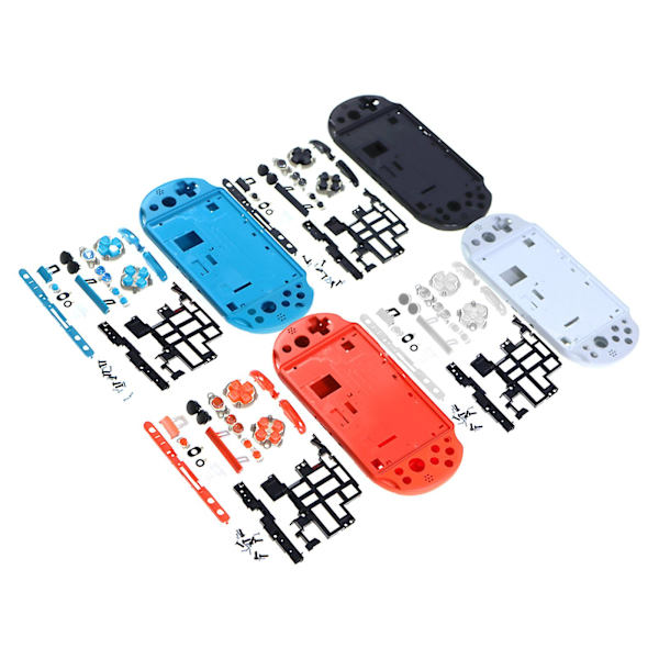 Komplett knappuppsättning för Psv2000 Psvita2000 konsoltillbehör Black