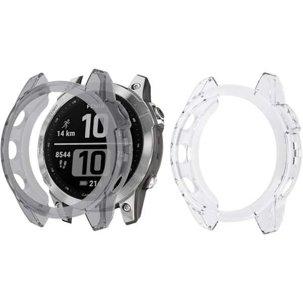 Suojakotelo Yhteensopiva Garmin Fenix 7:lle, Pehmeä TPU Puskurikotelo Pudotuksen- ja Naarmuuntumisenestosuojat Älykellon Lisävarustekotelo Suoja Fenix 7 Kotelolle