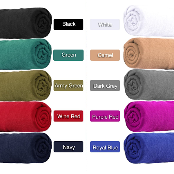 4 delar Turbans Huvudomslag Jersey för kvinnor Stretch Scarf