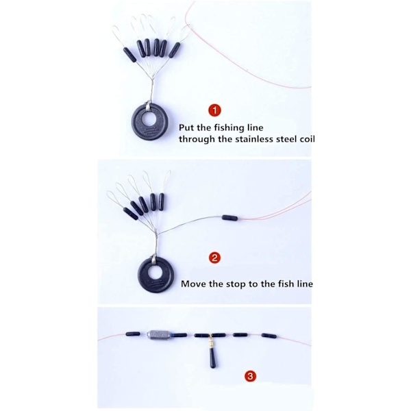 Fiske Gummi Bobber Beads Stoppare - 150 Stykk Flytsänkestopp