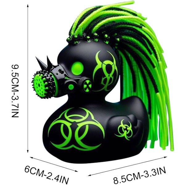 Gummiænder, Goth𝐒𝐚𝐭𝐚𝐧𝐢𝐜Duck, Gothic𝐂𝐲𝐛𝐞𝐫𝐩𝐮𝐧𝐤 Ænder, Gothic 𝐒𝐚𝐭𝐚𝐧 And Resin Statue, Nyhed Rock And Dekorationer G og Y