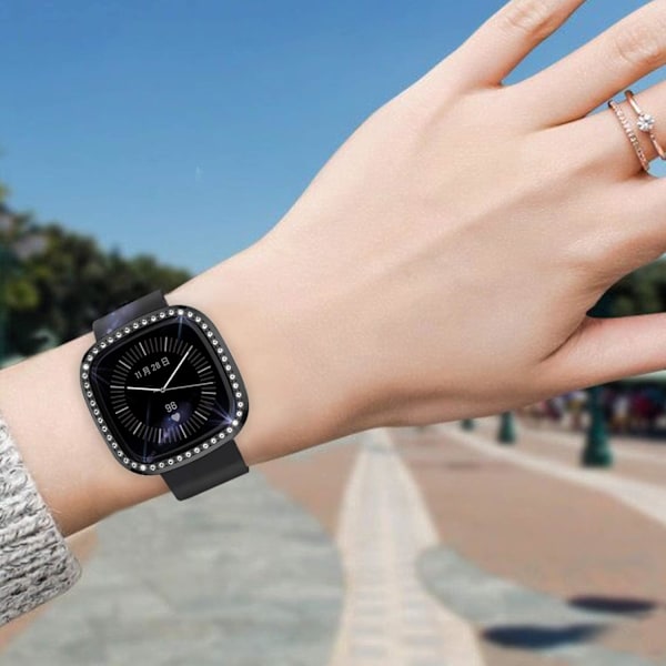 [1-pack] Bling Hard Bumper Frame för Fitbit Sense/Versa 3 Watch,