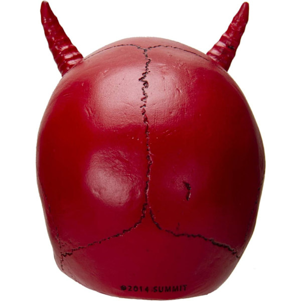 Summit Collection Rød Djævel Horned Skull Demon Skull Menneske Skull Bone 3.75 Tommer Rød Rød
