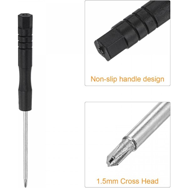 Skruvmejsel, 1,5 mm korshuvud för watch metallspänne