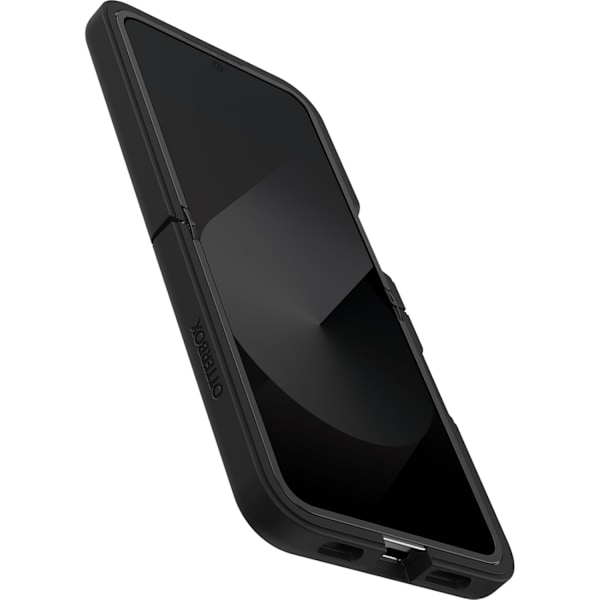 Galaxy Z Flip6 Thin Flex Series Deksel - Svart, Ultratynn, Hardt deksel med myke kanter, 5G og trådløs lading-kompatibelt Svart