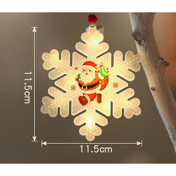 Julgransdekorationer LED-lampor Ljusprydnader Hängande till jul