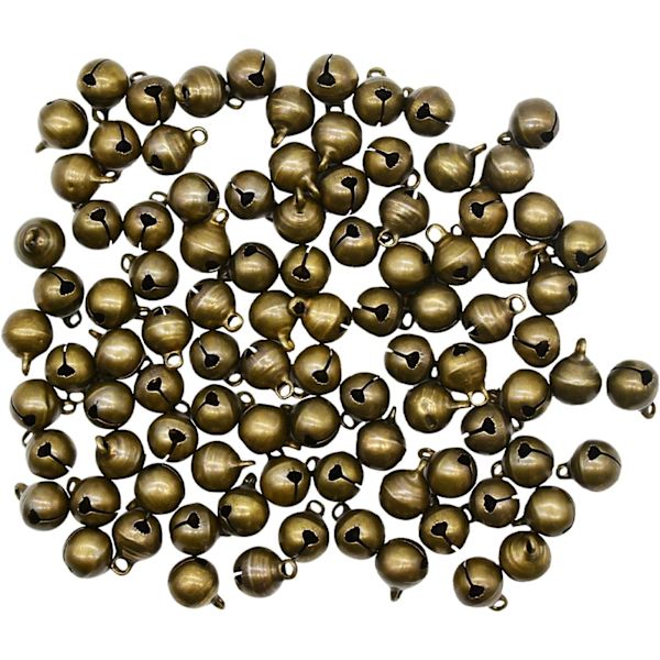 Liten 1/2 tums vintage brons - 100 st Mini 10 mm legering spärlor för smycken, somnad, bröllop och hantverk