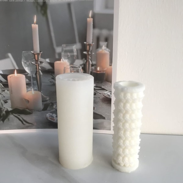 3D-præget kranie silikoneform DIY lysfremstilling