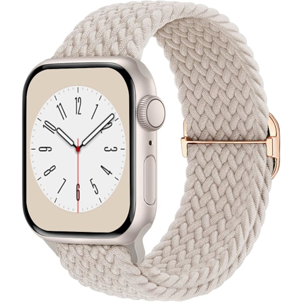 Flätad Solo Loop kompatibel med Apple Watch Band 38 mm