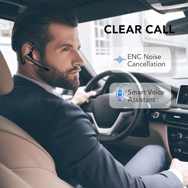 Bluetooth-headset, trådløst headset med LED-display
