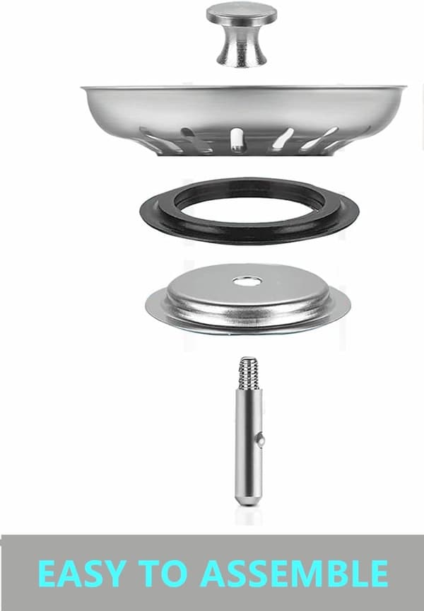 2 st diskbänkssil - diskbänkspropp - diskbänkspropp med antiklämande korg (78 mm för rund