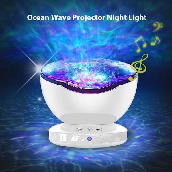Ocean Wave Projektor. 12 lysdioder og 8 lystilstande. Lysshow