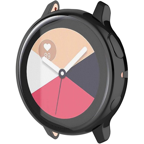 Fullständigt Skydd Skal för Galaxy Watch Active 2 40mm (SM-R830), Mjukt Anti-Fall Skyddsfodral för Galaxy Watch Active 2 40mm (SM-R830) (Svart) Svart