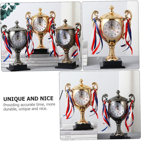 1 st barnpokal - stil klocka bordsklocka unik klocka skrivbordsalarmklocka blandad färg blandad färg